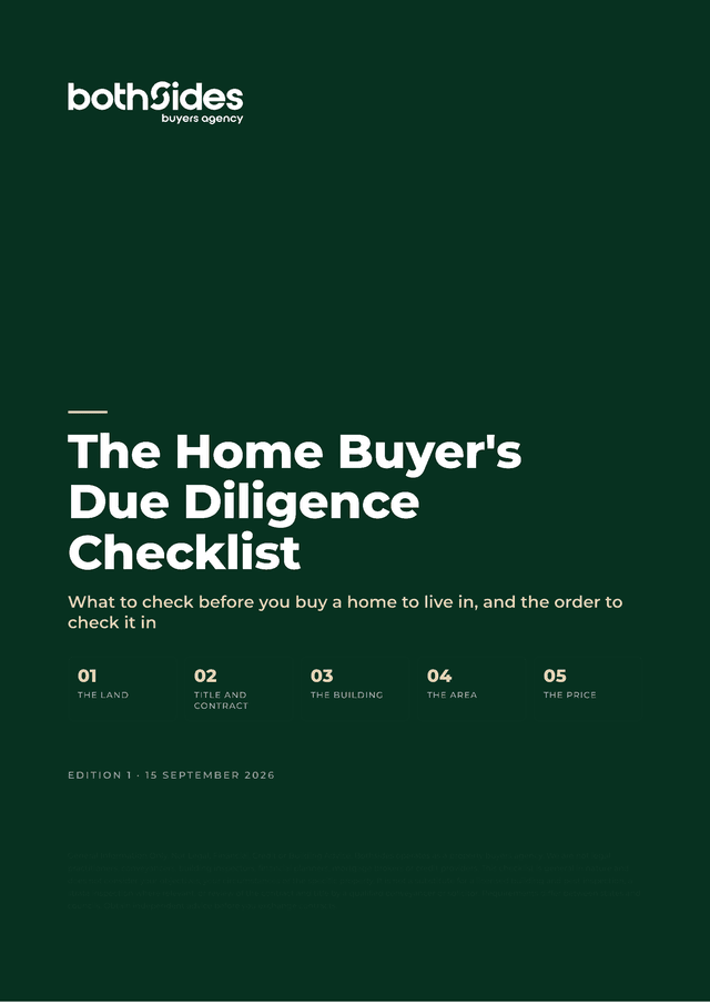 The home buyer's due diligence checklist